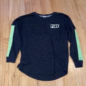 Long sleeve, dark grey and neon